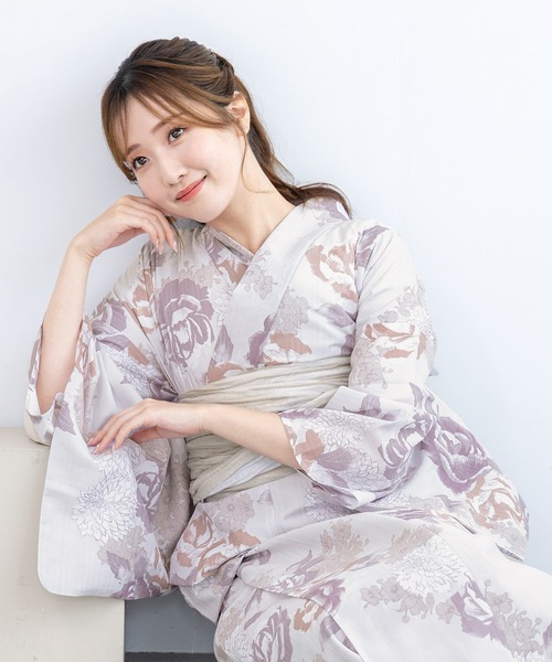 SOUBIEN（創美苑） 浴衣 floroセパレート浴衣3点セット （上着＋巻