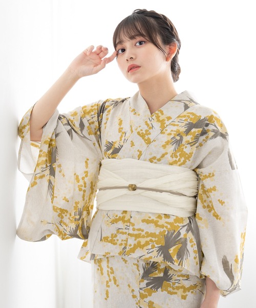 SOUBIEN（創美苑） 浴衣 floroセパレート浴衣3点セット （上着＋巻