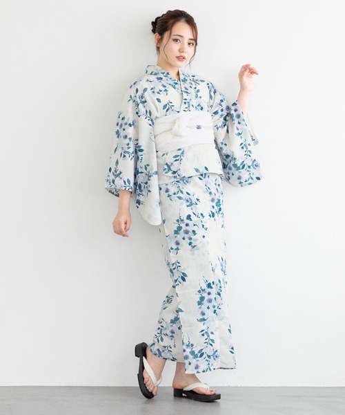 SOUBIEN（創美苑） 浴衣 floroセパレート浴衣3点セット （上着＋巻