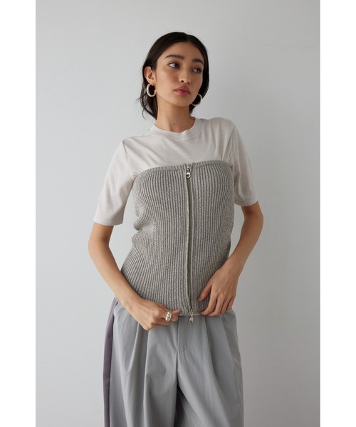 完売！ALEXIA STAM  ビスチェ ALEXIA STAM（アリシアスタン） ベスト ジレ Glitter Knit Bustier