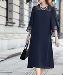 喪服 ワンピース 「喪服・礼服」レース切替えフ...の詳細画像4