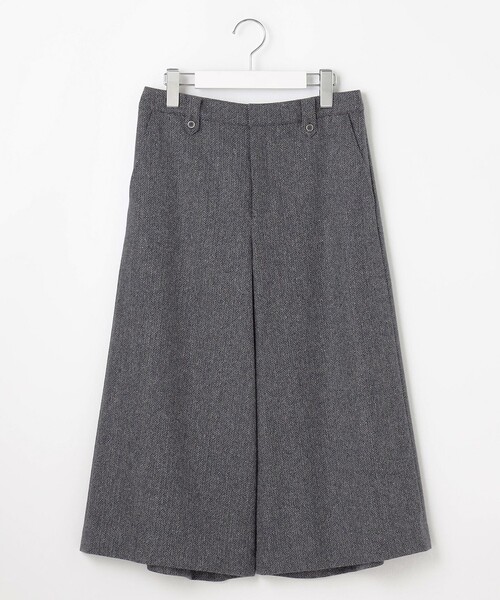 パンツ 「WEB限定」ネップヘリンボーン ガウチョ レディース