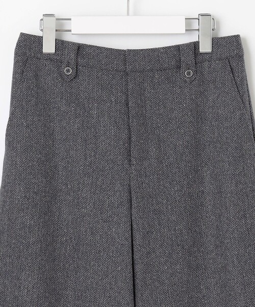 パンツ 「WEB限定」ネップヘリンボーン ガウチョ レディース