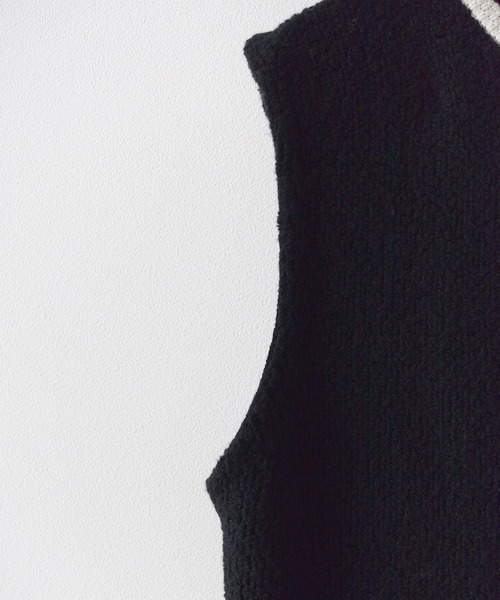 ADAWAS アダワス　ループコクーンベスト　ジレ ADAWAS ベスト ジレ ADAWAS/アダワス LOOP KNITTED GILET