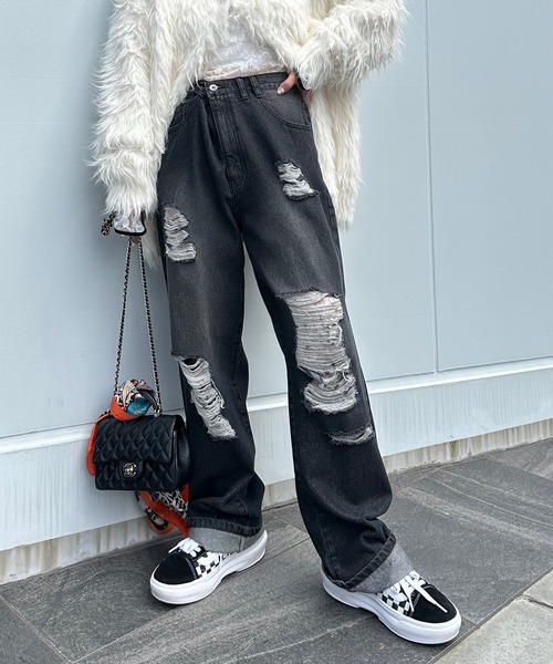 Alley Tokyo ワイドパンツ ジーンズ デニム デニムパンツ けっこうな