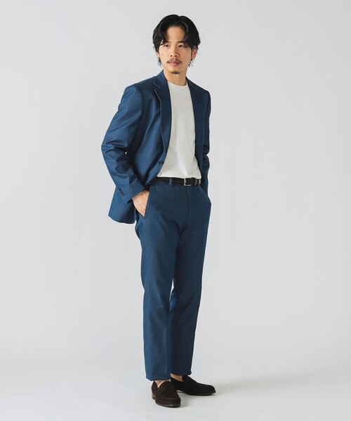 BEAMS HEART スラックス ストレッチ デニム ノープリーツ 25SS