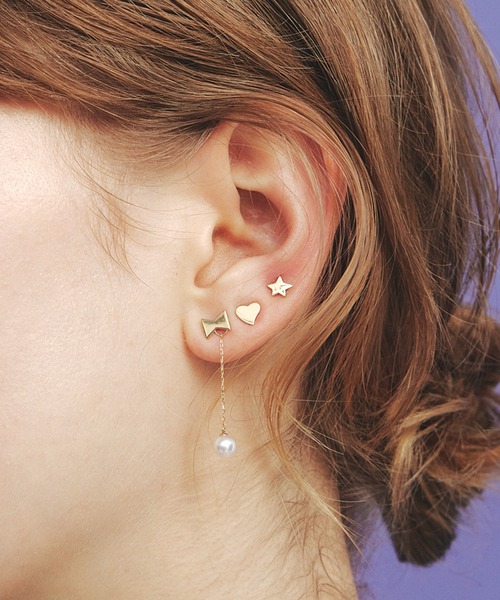les bonbon ピアス 「les bon bon」tie pearl pierce BOB565