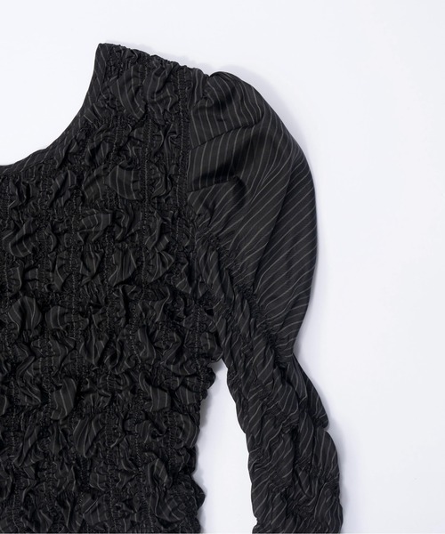 MAISON SPECIAL◆長袖ブラウス/FREE/ポリエステル/BLK/21221315109 MAISON SPECIAL 「MAISON SPECIAL」 長袖ブラウス FREE ブラック