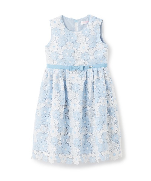 mezzo piano ワンピース ケミカル花レース ワンピース キッズ 子供服