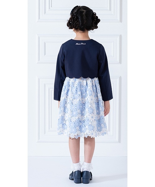 mezzo piano ワンピース ケミカル花レース ワンピース キッズ 子供服