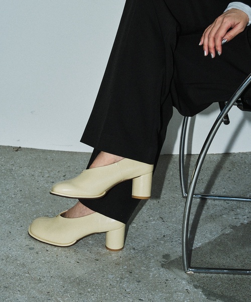 LE TARON GRISE6cmオブリークハイバンプパンプス LE TALON パンプス GRISE6cmオブリークハイバンプパンプス