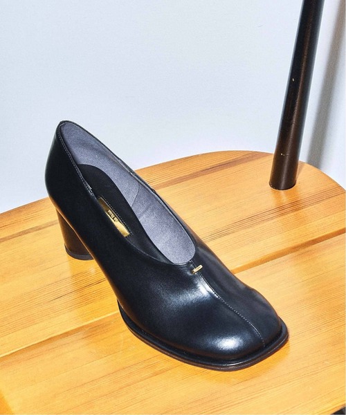 LE TALON パンプス GRISE6cmオブリークハイバンプパンプス