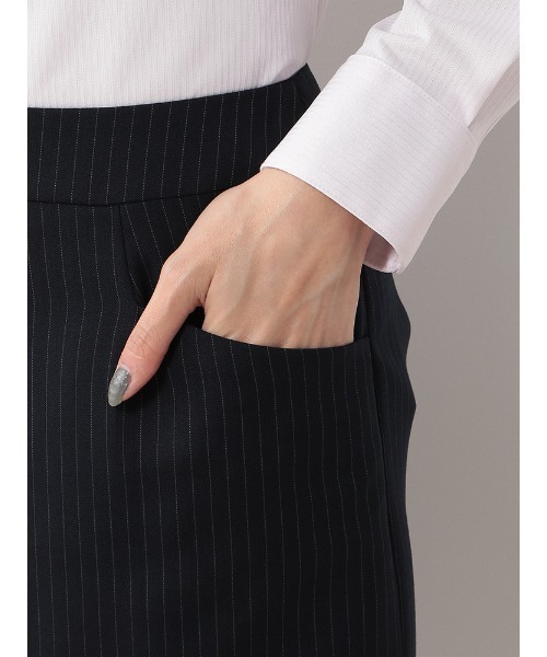 スカートスーツ 「ウォッシャブル」ポケット付タイトスカート