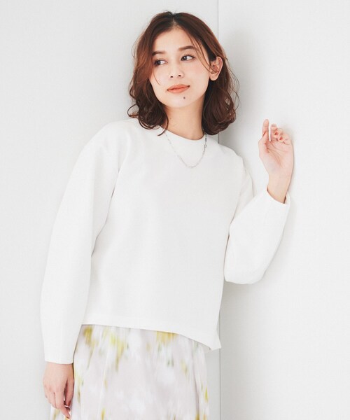 tシャツ 「洗える/後ろファスナー」ダンボールプルオーバー レディース