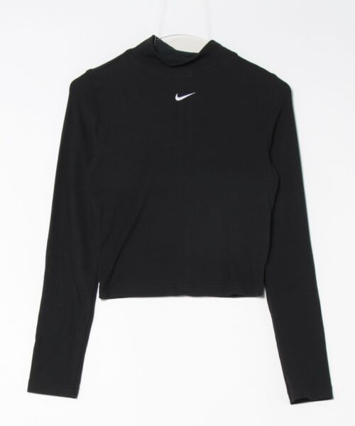 tシャツ 「NIKEアパレル」WSNSWエッセンシャルリブL/Sモックトップ レディース