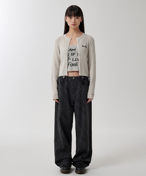 MAHAGRID（マハグリッド） カーディガン HAND STITCH CROP CARDIGAN