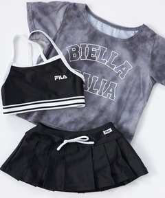 水着 「FILA」タイダイ柄Tシャツ付き3点セット水着 キッズ 子供 女の子