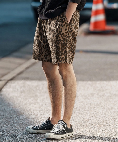 us アスFake Fur Easy Short Pants レオパード Fake Fur Leopard Easy Short Pants（レオパードイージー