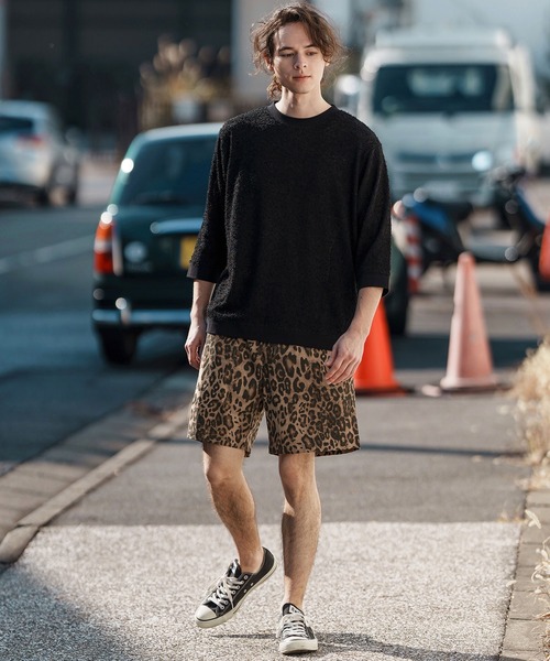 CAMBIO パンツ mp13255-Leopard Easy Short Pants ショート