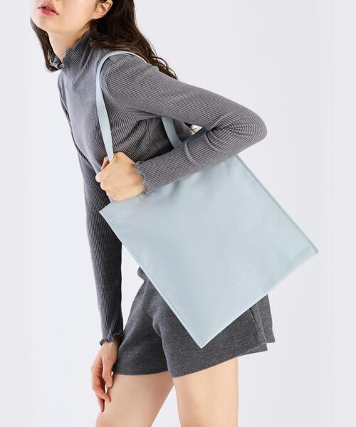 agnès b. グレー レザートートバッグ【他サイト掲載中】 To b. by agnes トートバッグ レザートート レディース : ZOZOTOWN