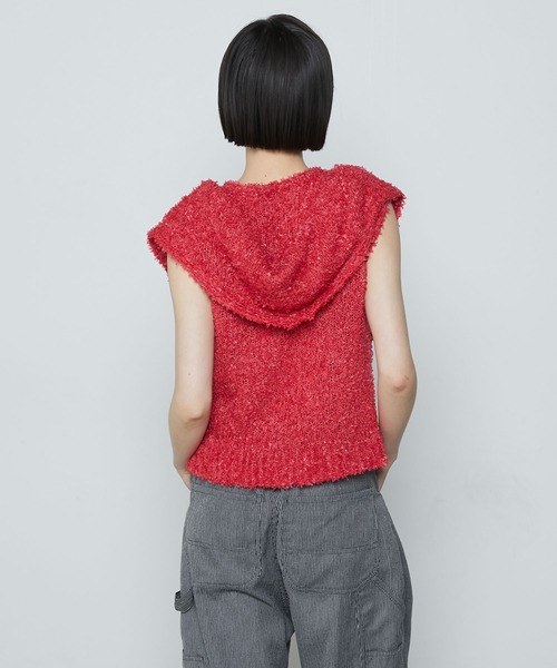 le ELMi ベスト ジレ Summer knit vest ＆ multi scarf set