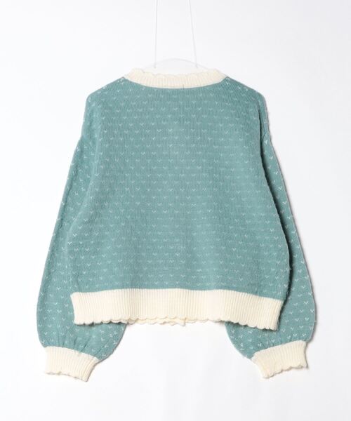 「merry jenny」 ニットカーディガン FREE グリーン レディース_画像2