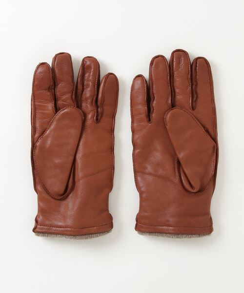 「Gloves」 手袋 - ブラウン メンズ_画像2