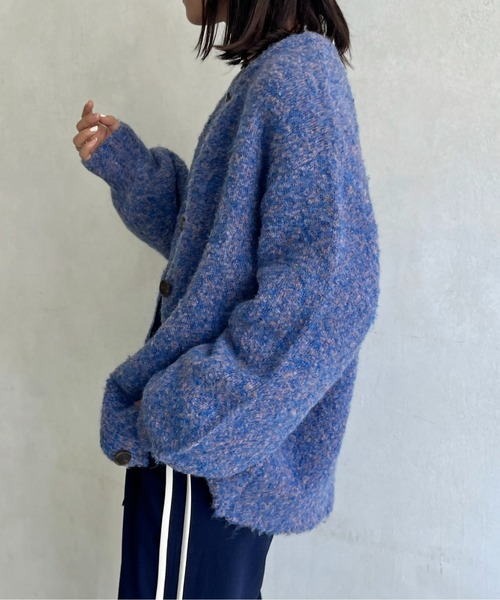 「CPCM」 ニットカーディガン FREE ブルー レディース_画像3