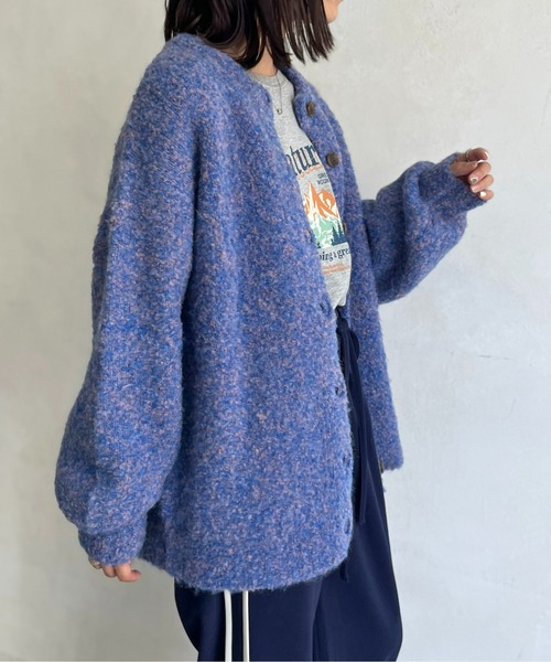 「CPCM」 ニットカーディガン FREE ブルー レディース_画像5