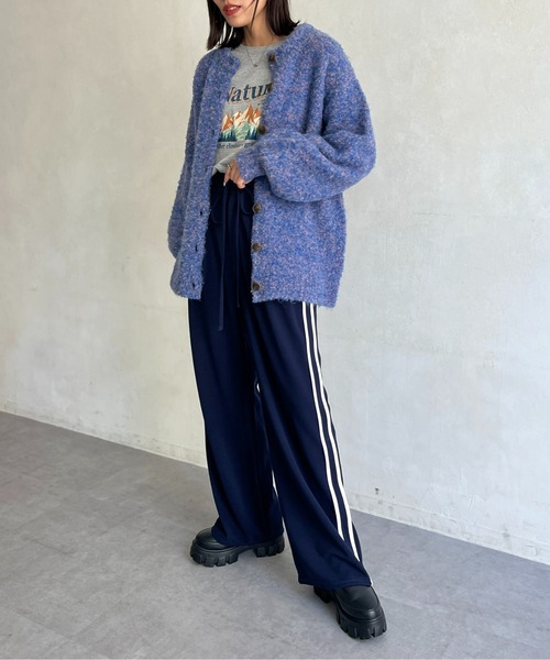 「CPCM」 ニットカーディガン FREE ブルー レディース_画像8