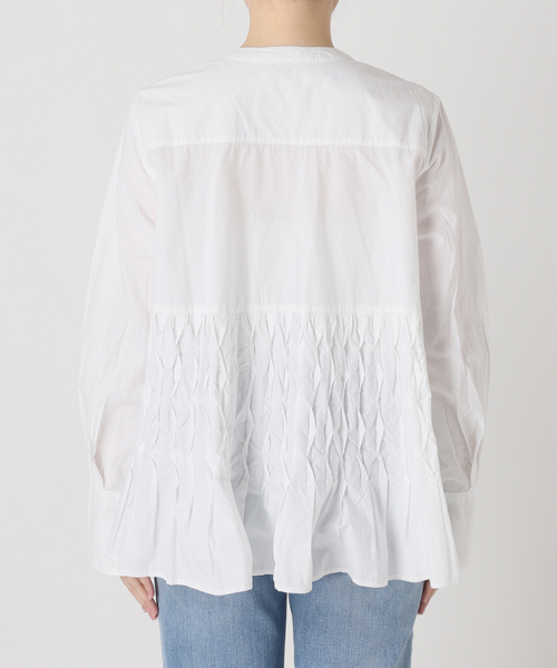 ne Quittez pas ヌキテパ　フリルブラウス　White 完売品 Spick＆Span ブラウス シャツ ne Quittez pas / ヌキテパ COTTON
