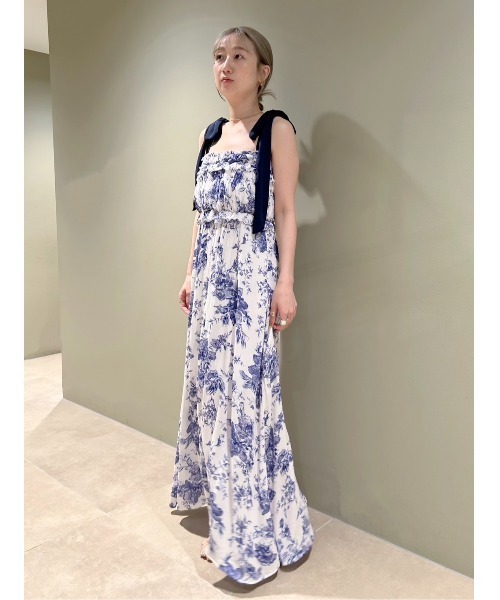SNIDEL HOME パジャマ ルームウェア ブライトフラワーワンピース