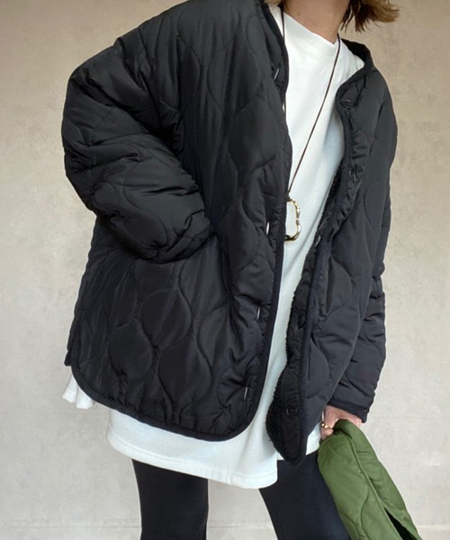 「ECRIRE」 ノーカラージャケット M ブラウン レディース_画像3