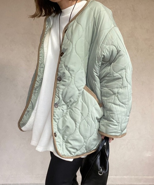 「ECRIRE」 ノーカラージャケット M ブラウン レディース_画像8