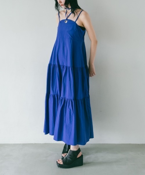 Eyelet Tiered Dress/アイレットティアードワンピース sahara ワンピース Eyelet Tiered Dress/アイレットティアード