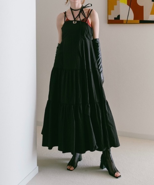 Eyelet Tiered Dress/アイレットティアードワンピース sahara ワンピース Eyelet Tiered Dress/アイレットティアード