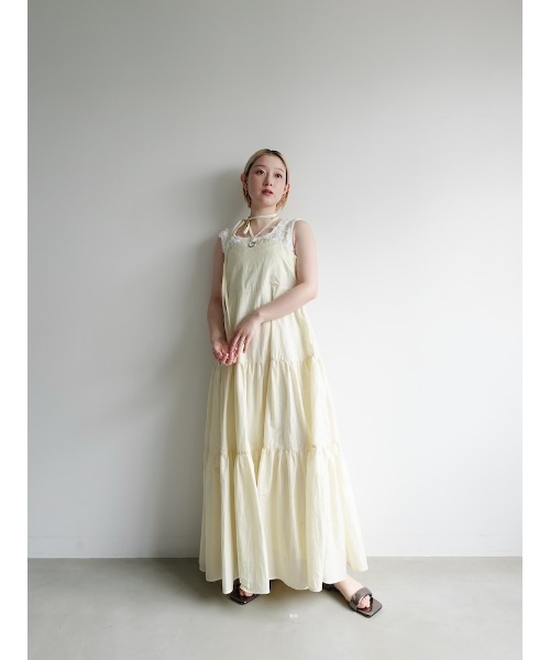 ワンピース Eyelet Tiered Dress/アイレットティアードドレス | sahara | 23