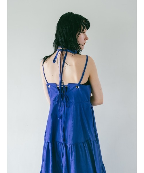 sahara ワンピース Eyelet Tiered Dress/アイレットティアード