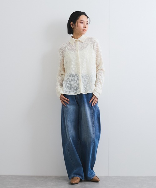 レベッカブラウス　　手洗い可 手洗い可】タックフォルムブラウス（シャツ・ブラウス
