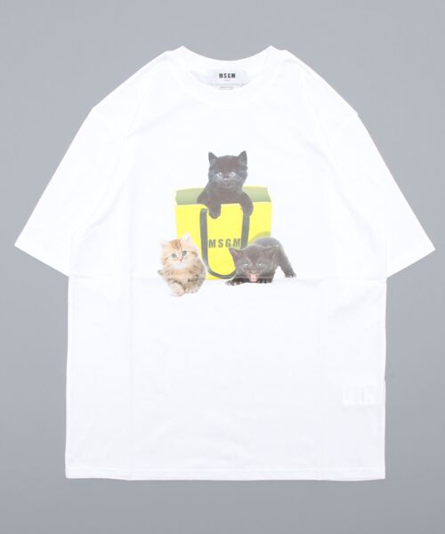 「MSGM」 半袖Tシャツ X-LARGE ホワイト レディース