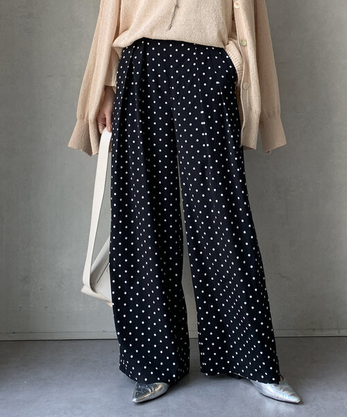 パンツ ぽん様 ピンタック ワイドパンツ(パンツ)｜TO BE CHIC(トゥー ビー