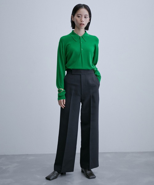 「JOHN SMEDLEY」 長袖ニット S ブルー系その他6 レディース_画像4