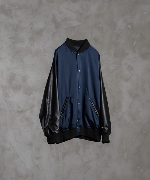 「ADRER」 スタジャン MEDIUM ブラック メンズの画像9