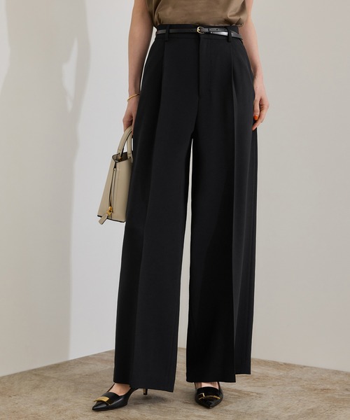 CINOH - DOUBLE CLOTH WIDE PANTS /ダブルクロスワイドパンツ