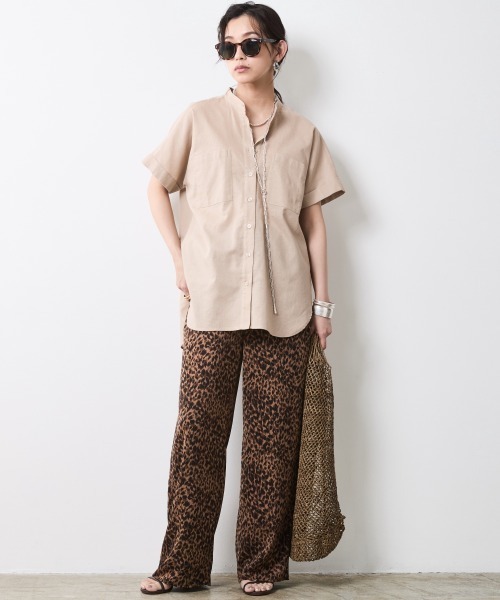 CHIC STYLE（シックスタイル） ワイドパンツ パンツ レオパード