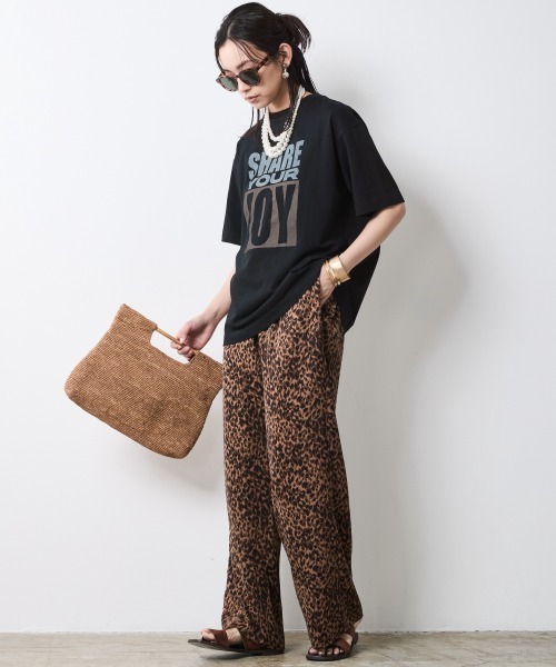 CHIC STYLE（シックスタイル） ワイドパンツ パンツ レオパード