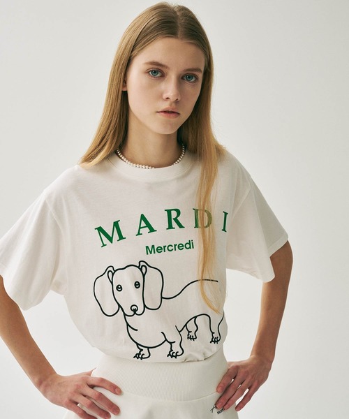 大人気 Mardi Mercredi ショーツセット（Tシャツ＋ショーツ） Mardi Mercredi tシャツ TSHIRT FLOWERMARDI レディース メンズ