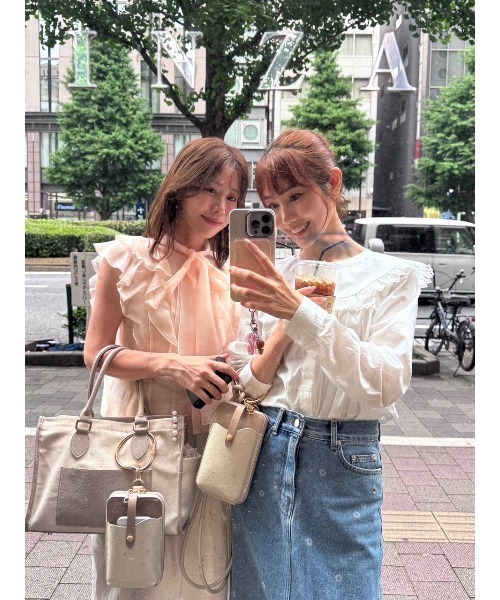 MERCURYDUO ブラウス シャツ 「追加生産」オーガンジー配色