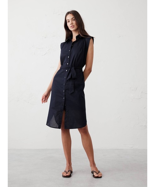 【新品未使用】BANANA REPUBLIC ボイルミニシャツワンピース 新品未使用】BANANA REPUBLIC ボイルミニシャツワンピース