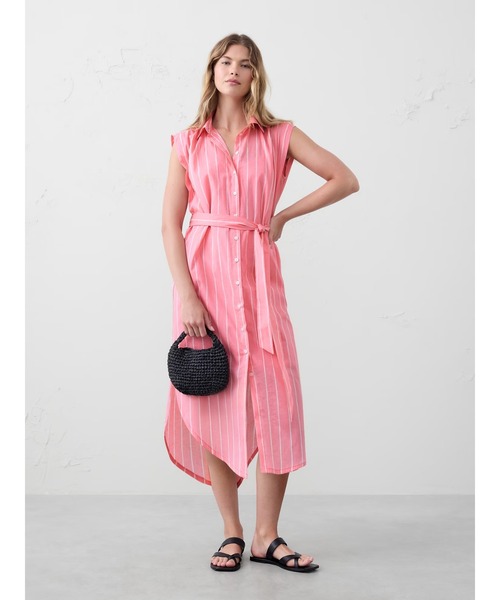 BANANA REPUBLIC ワンピース FACTORY STORE ボイルミディシャツ